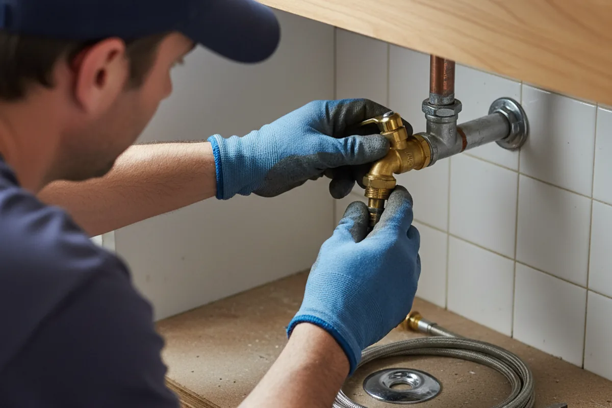 Shutoff valve and fitting work during Faucet and Fixture Repair in Carmel Valley
